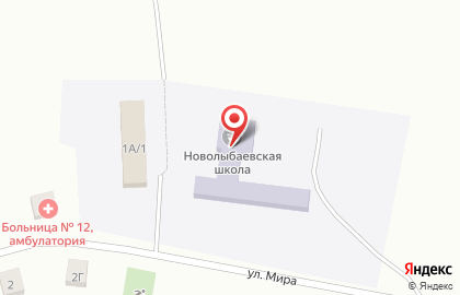 Средняя общеобразовательная школа, с. Новолыбаево на карте