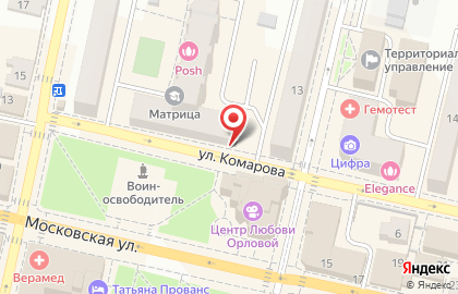Магазин бытовой техники ТехноСеть на улице Комарова на карте