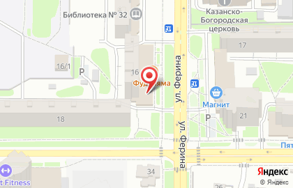Супермаркет Байрам в Калининском районе на карте