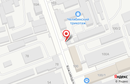 Торговая компания Мегапалитра на Кожзаводской улице на карте