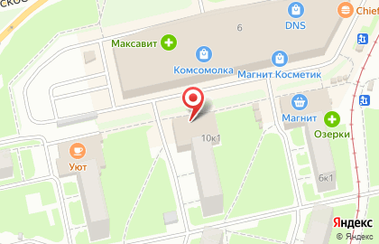 Зоомагазин ЗооОптТорг на улице Комсомольская на карте