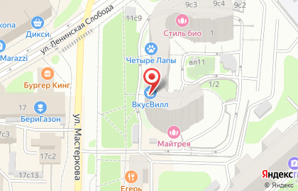 Магазин суши Суши wok в Даниловском районе на карте