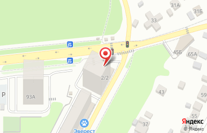 Супермаркет Пятёрочка в Железнодорожном районе на карте