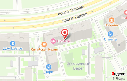 Автошкола АвтоМотоСПБ на проспекте Героев на карте