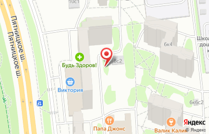 ОАО Банкомат, БИНБАНК на Пятницком шоссе на карте