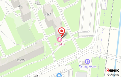 Салон красоты Brosko на метро Улица Дыбенко на карте