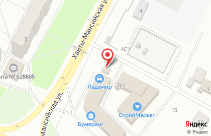 Автомагазин Пилот на Ханты-Мансийской улице на карте
