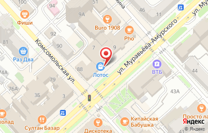 Магазин парфюмерии и косметики Л`Этуаль в Центральном районе на карте