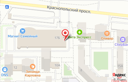 Школа танцев Адажио на Краснопольском проспекте на карте