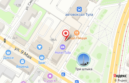 Банкомат БИНБАНК кредитные карты на проспекте Ленина, 96 на карте