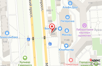 Мойка в Воронеже на карте