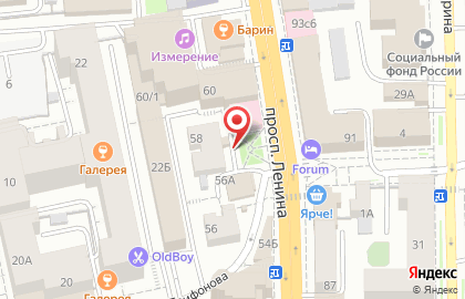 Карамель на проспекте Ленина на карте