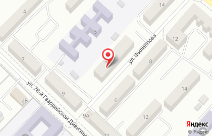 Центрально-Черноземный Банк Сбербанка России на улице Филиппова на карте