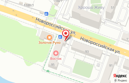 Кофейня Корица на Новороссийской улице на карте