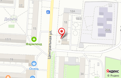 Банкомат УБРиР на Центральной улице на карте