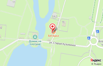 Кафе Беседка на Кузьминской улице на карте