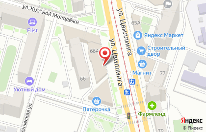Магазин разливного пива Пивнушка на улице Цвиллинга на карте