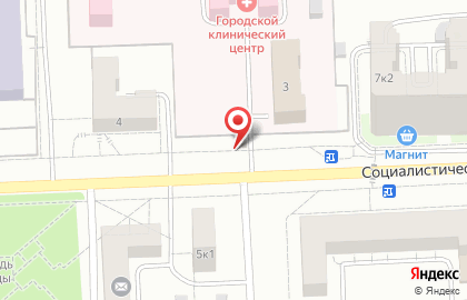 Киоск по продаже хлебобулочных изделий Калач на Социалистической улице на карте