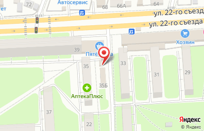 Киоск печатной продукции Союзпечать в Бежицком районе на карте
