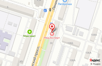 Медицинская лаборатория МедЭксперт на Ленинском проспекте, 30 на карте