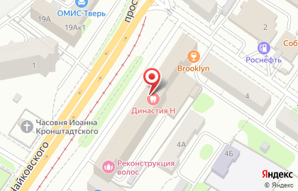 Адепт на проспекте Чайковского на карте