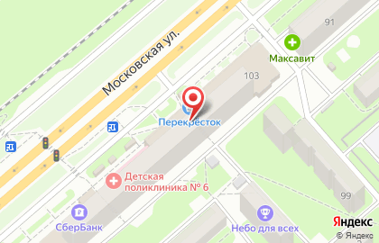 Парикмахерская Шарм на Московской улице на карте