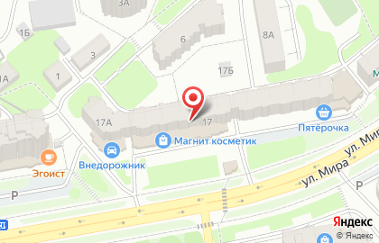 Банкомат, АКБ Московский Индустриальный Банк, ОАО, Владимирское региональное управление на улице Мира на карте