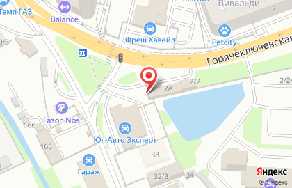 Центр кузовного ремонта на Горячеключевской улице на карте