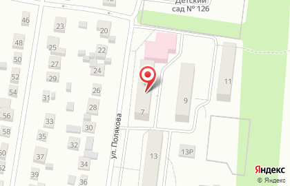 Городская поликлиника №22 на улице Полякова, 7 на карте