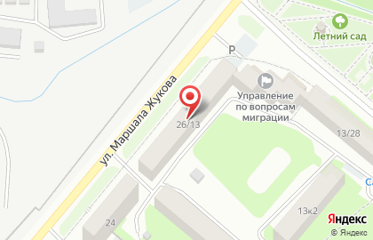 Автошкола Всероссийское общество автомобилистов на улице Маршала Жукова на карте