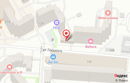 Фирменный салон Askona на улице Горького на карте