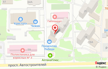 Городской шахматный клуб в Димитровграде на карте