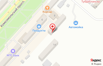Торгово-производственная компания Мир стекла на Комсомольском проспекте на карте