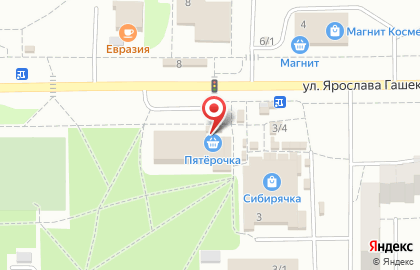 Магазин печатной продукции и канцелярских товаров в Ленинском районе на карте