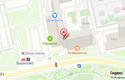 Студия красоты Салон-парикмахерская на улице Борисовские Пруды на карте