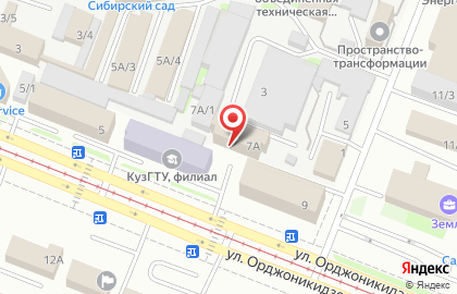 Ассоциация Строители регионов на улице Орджоникидзе на карте