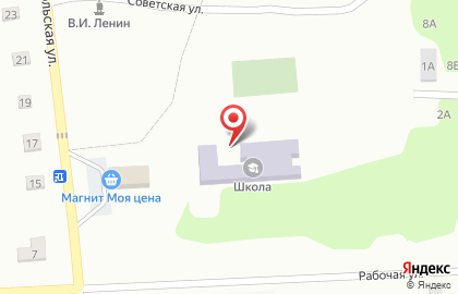 Средняя общеобразовательная школа с. Синенькие на карте