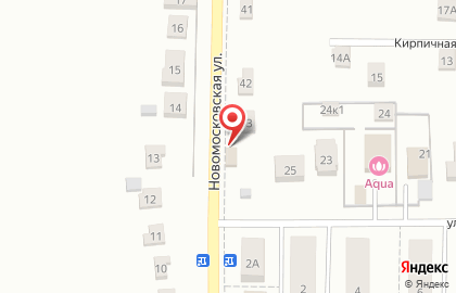 Магазин бытовой химии и хозяйственных товаров Манхеттен на Новомосковской улице на карте