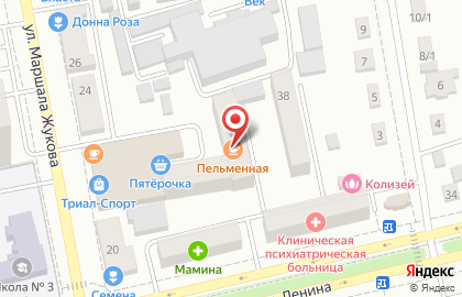 Енисей на проспекте Ленина на карте