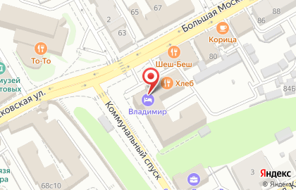 Гостинично-ресторанный комплекс Владимир на Большой Московской улице на карте