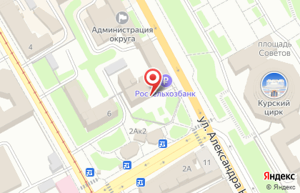 Ленинский районный суд г. Курска на карте