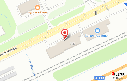 Магазин автотоваров на проспекте Народного Ополчения на карте