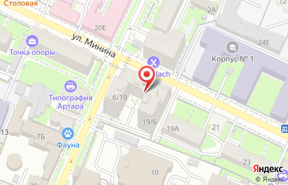 ЗАО Банкомат, Банк ВТБ 24 на улице Минина на карте