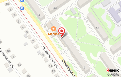 Магазин Монетка на Оренбургской улице на карте