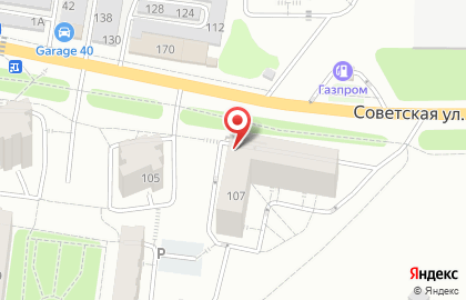Городская библиотека на Советской улице на карте