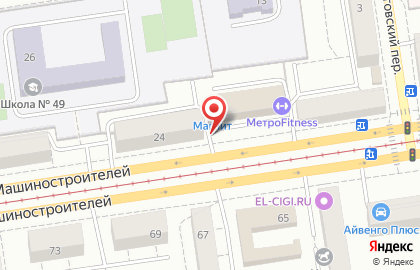 Киоск по продаже фруктов и овощей в Орджоникидзевском районе на карте