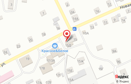 Супермаркет Корзинка на Новой улице на карте
