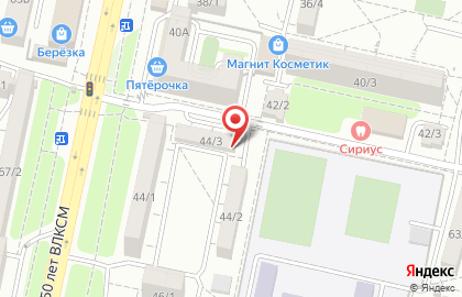Участковый пункт полиции на улице 50 лет ВЛКСМ на карте
