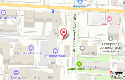 ОАО Банкомат, Газпромбанк на Тарской улице на карте