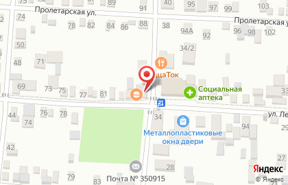 Магазин хлебобулочных изделий на улице им. Ленина на карте